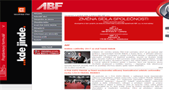 Desktop Screenshot of abf.cz