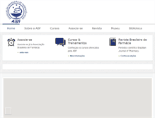 Tablet Screenshot of abf.org.br